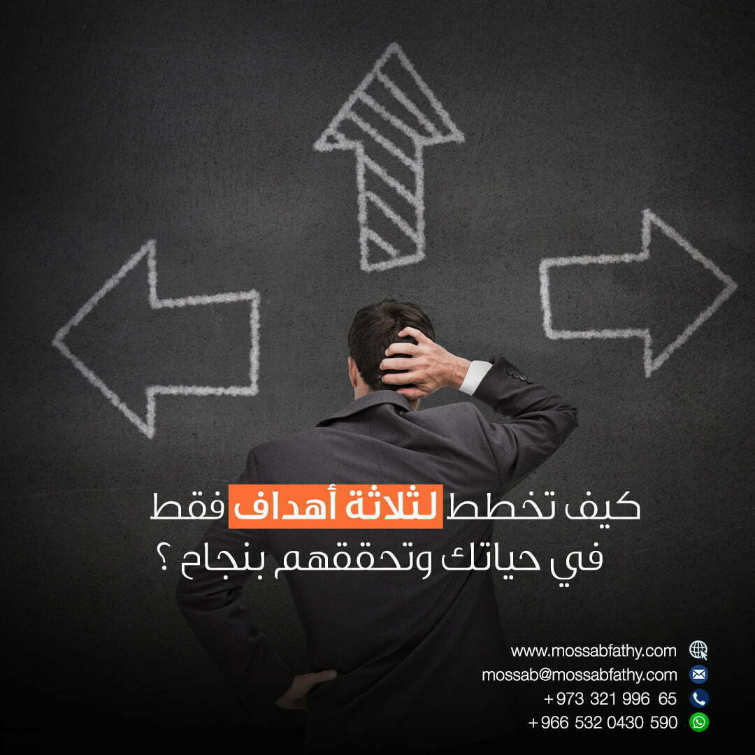 كيف-تخطط-لثلاثة-أهداف-فقط-في-حياتك-وتحققهم-بنجاح-؟